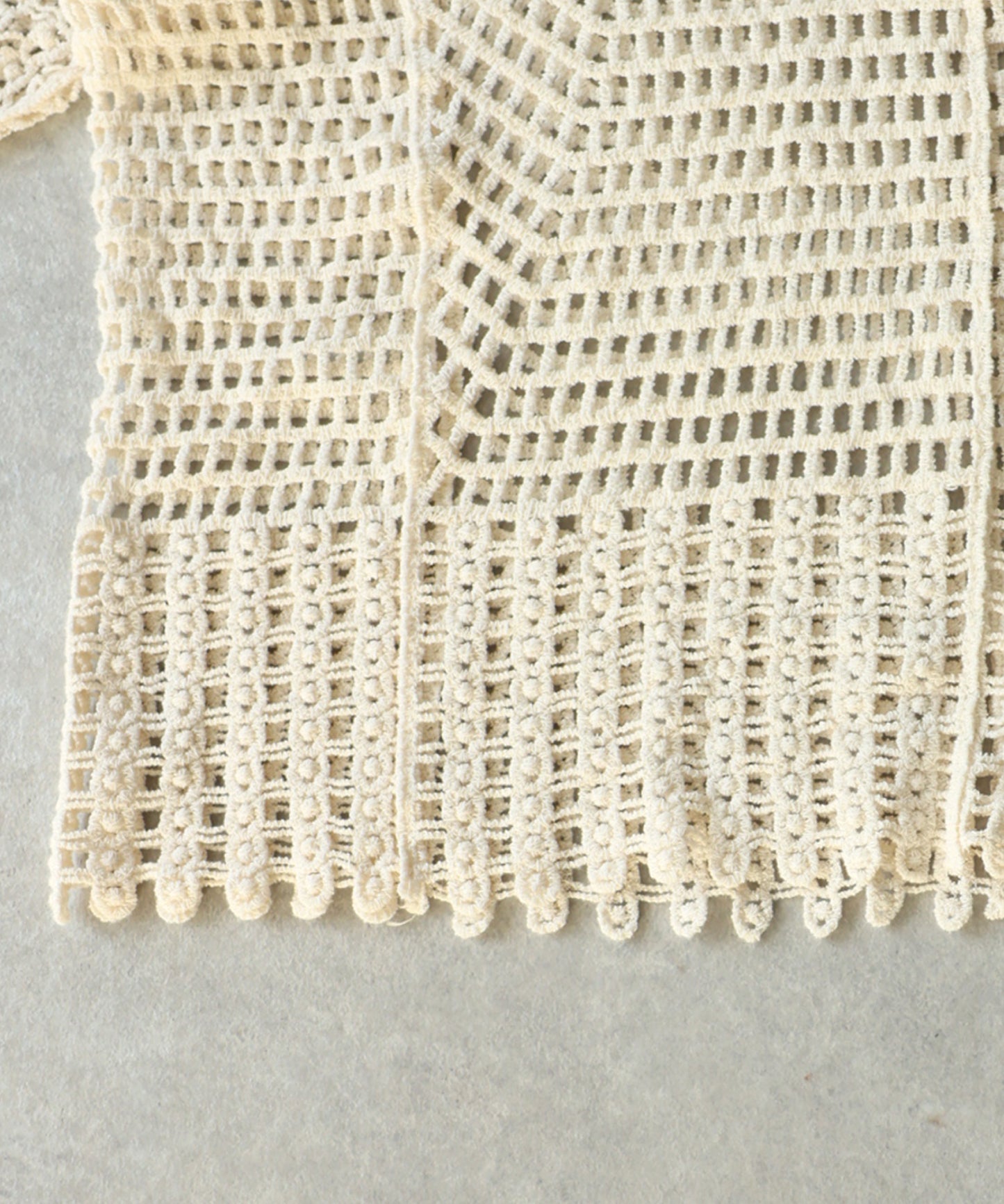 Openwork V-Neck Knit Sweater Ladies