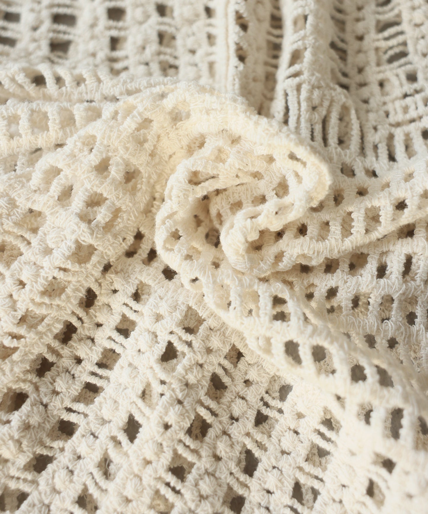Openwork V-Neck Knit Sweater Ladies