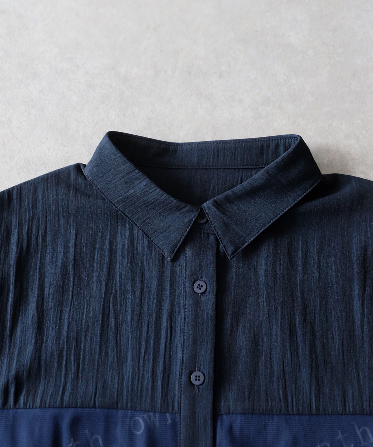 OWNth Tulle-Paneled Layered-Look Sheer Shirt Ladies