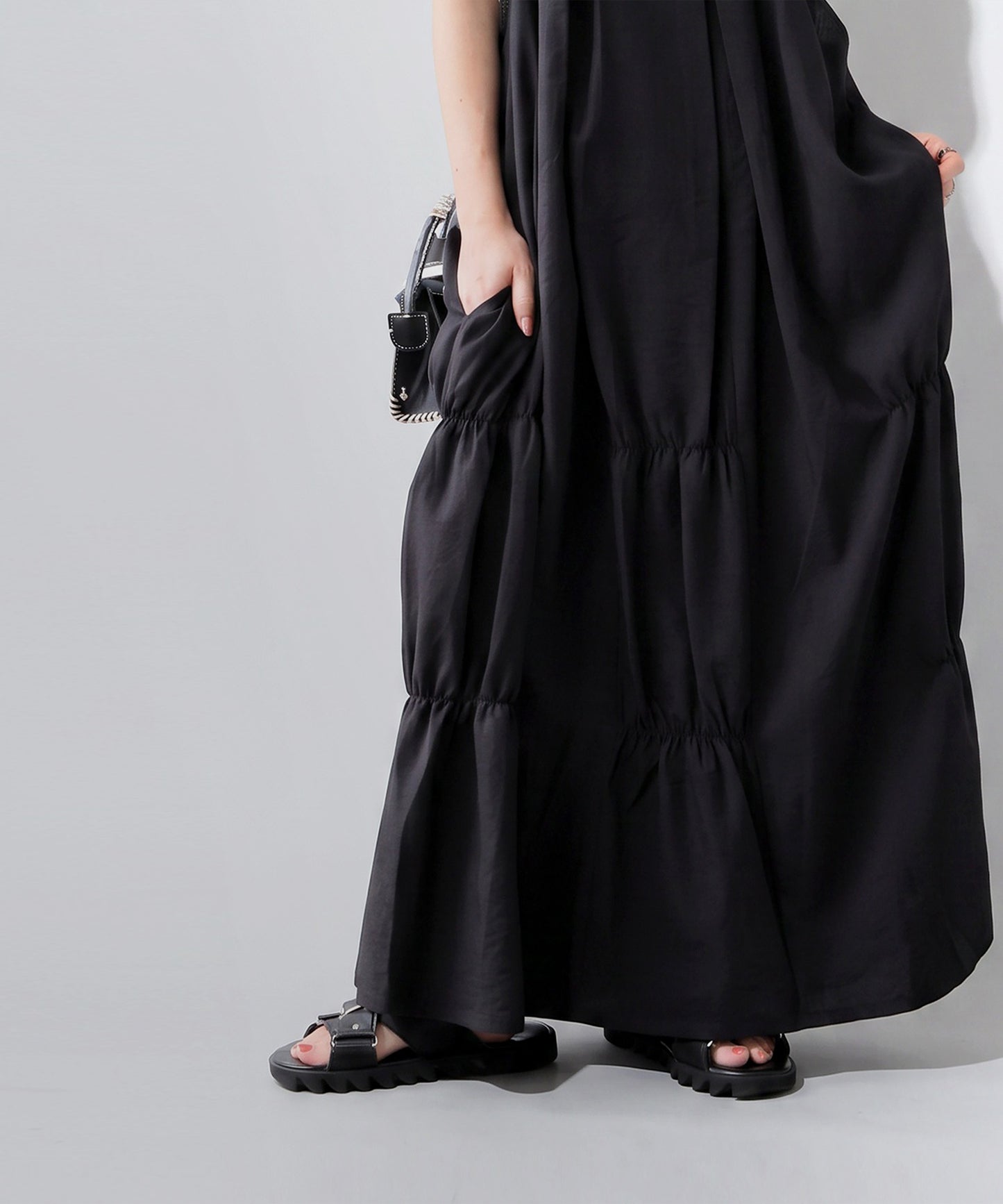 A-Line Tiered Camisole Dress Ladies