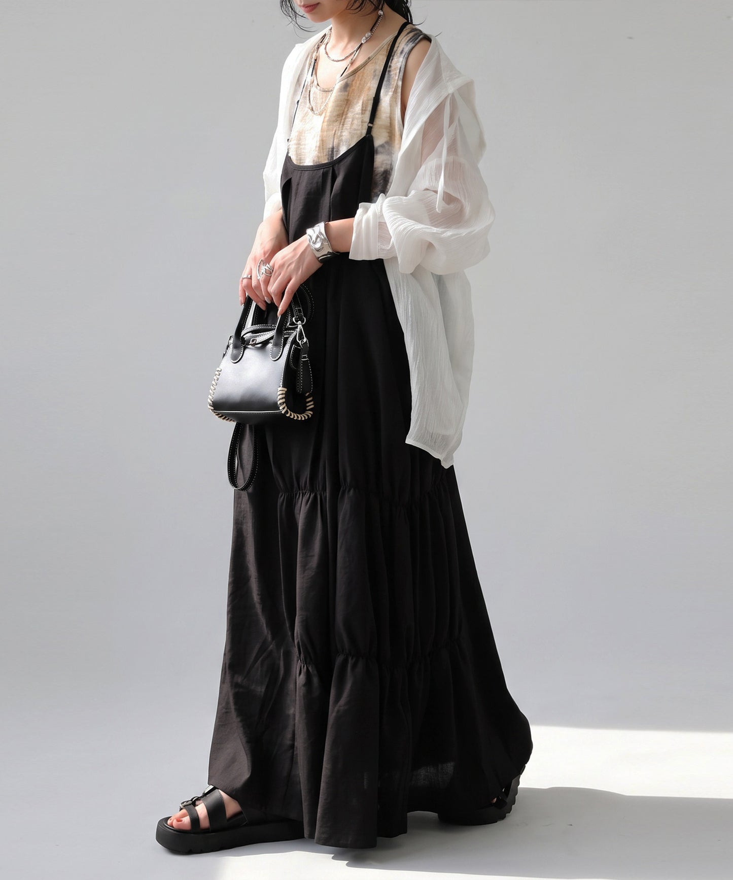 A-Line Tiered Camisole Dress Ladies
