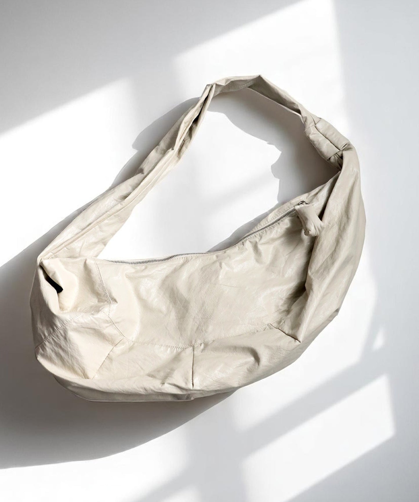 OWNth Unisex Faux Leather Round Shoulder Bag