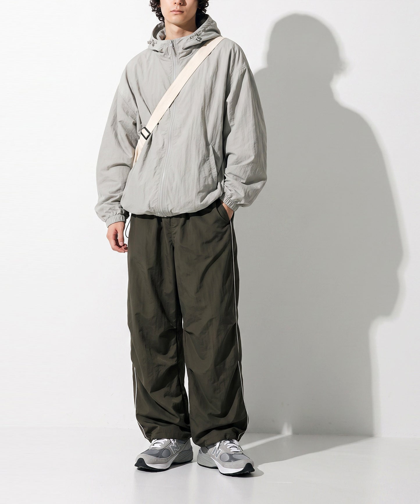 OWNth Color-Blocked Double-Line Wide-Leg Pants Men’s