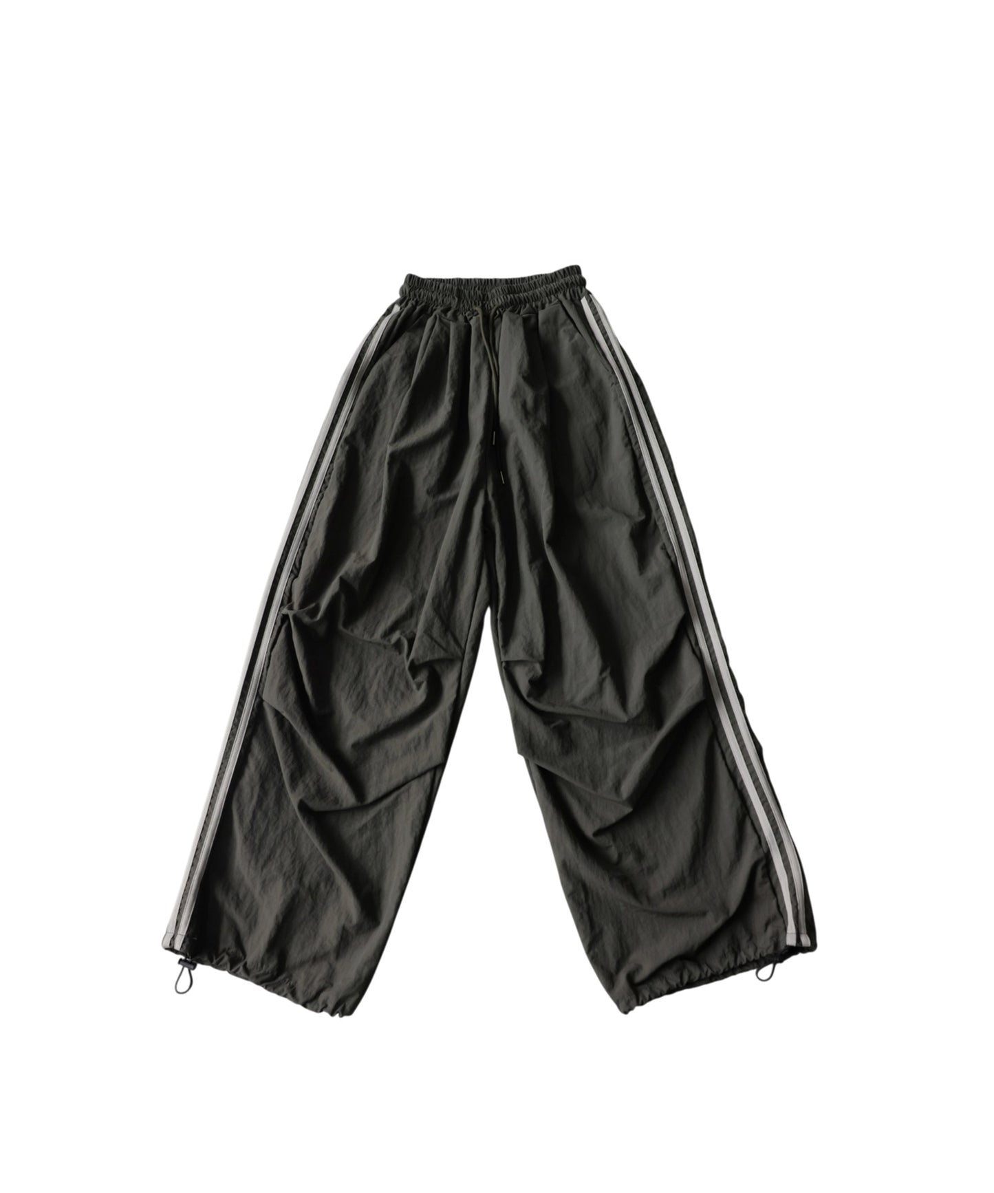 OWNth Color-Blocked Double-Line Wide-Leg Pants Ladies