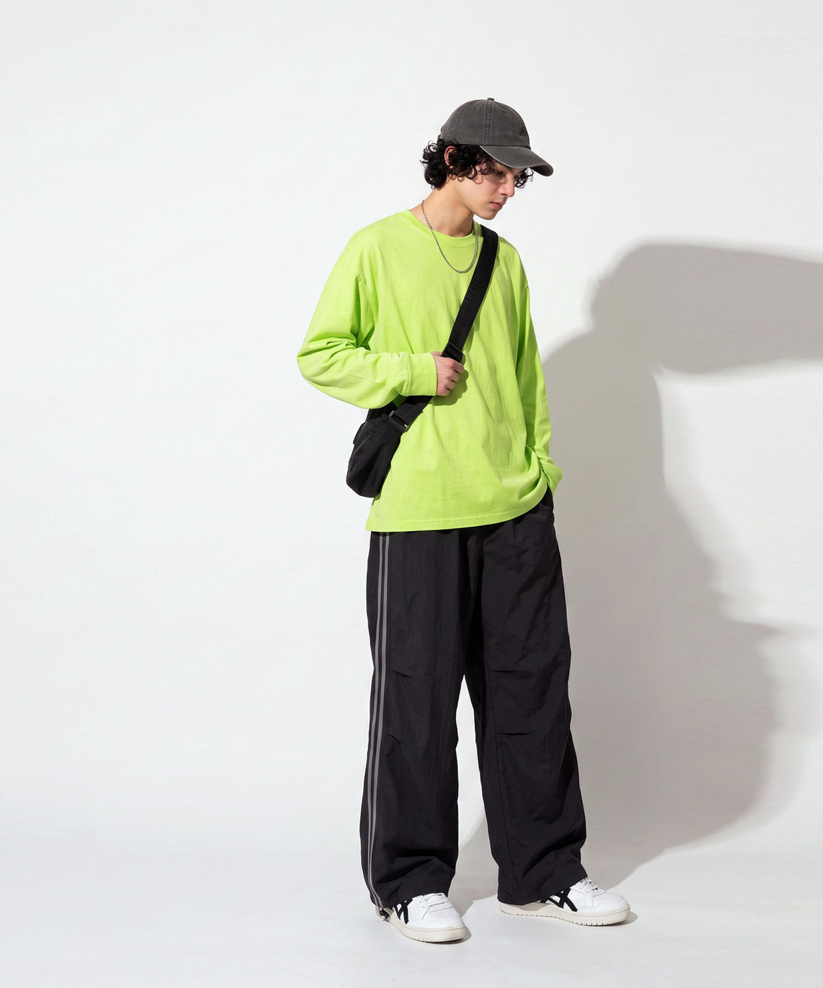 OWNth Color-Blocked Double-Line Wide-Leg Pants Men’s