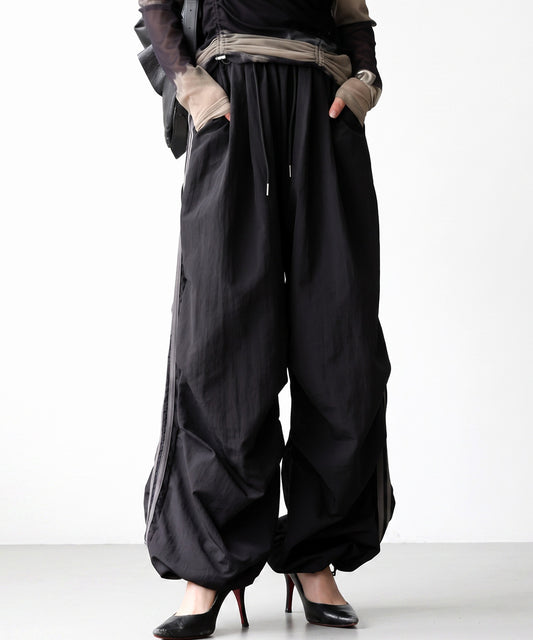 OWNth Color-Blocked Double-Line Wide-Leg Pants Ladies