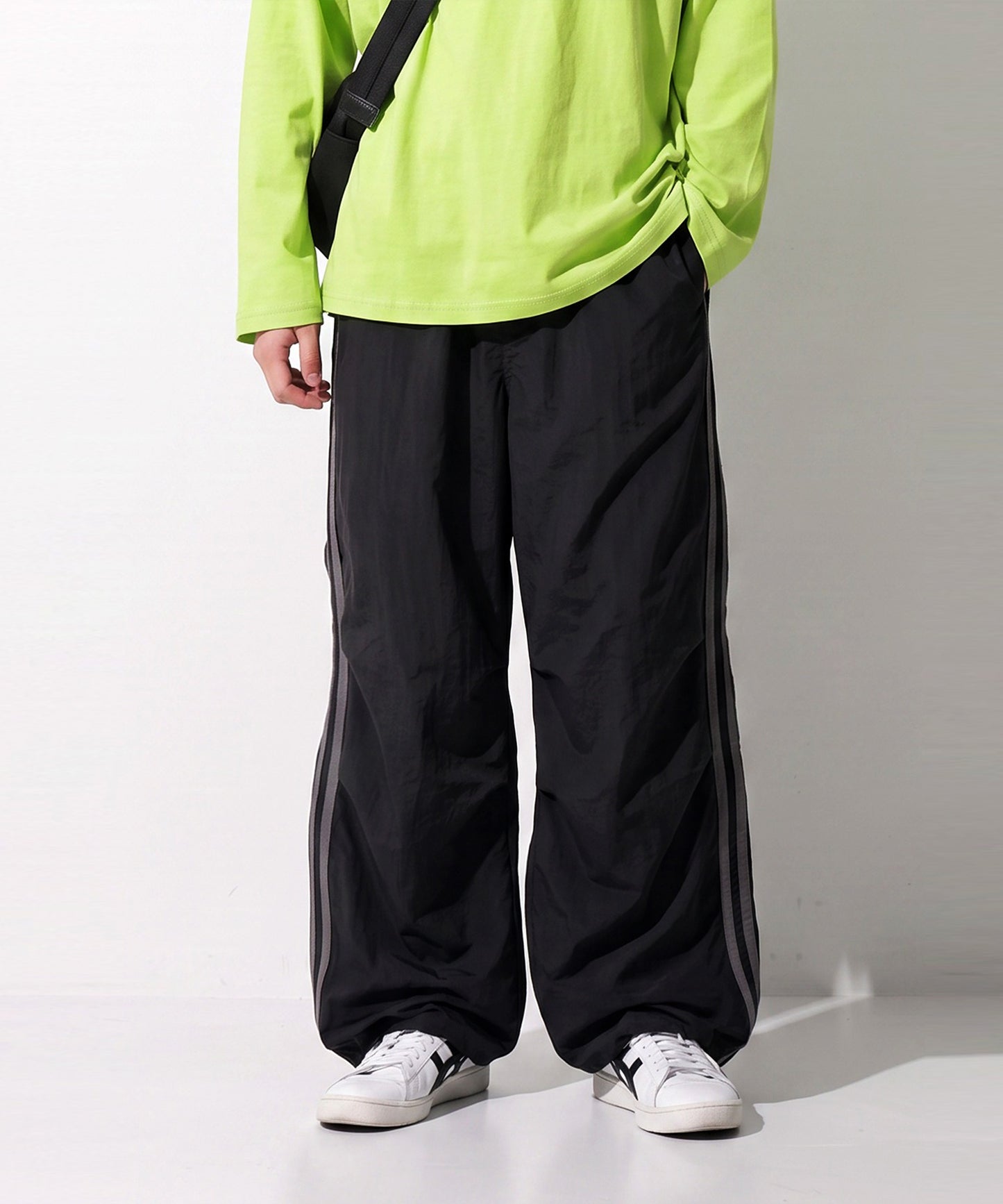 OWNth Color-Blocked Double-Line Wide-Leg Pants Men’s