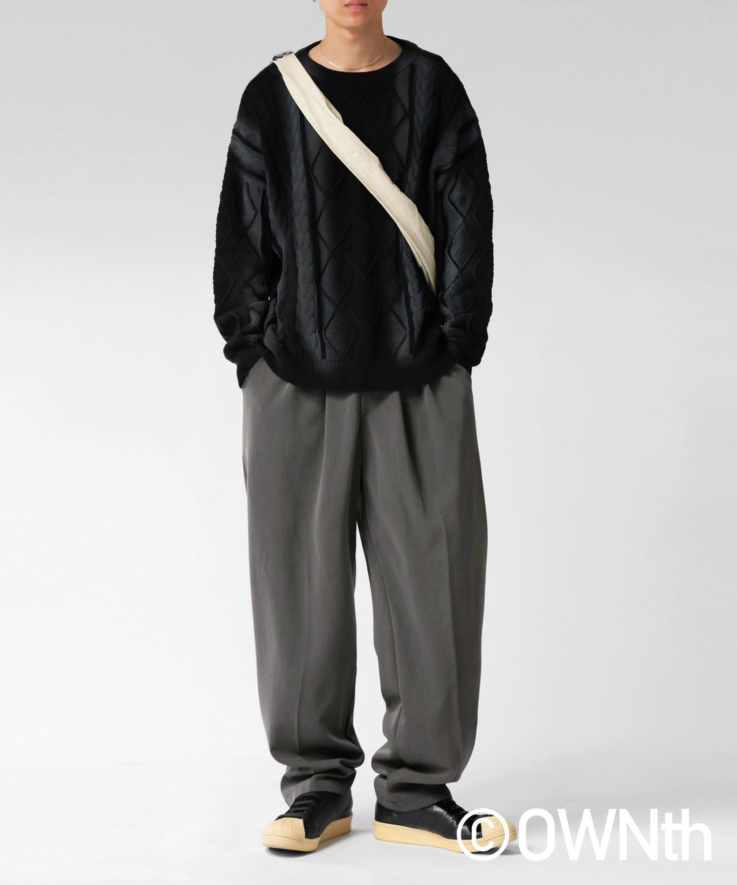 OWNth Two-Pleat Wide Pants Men's