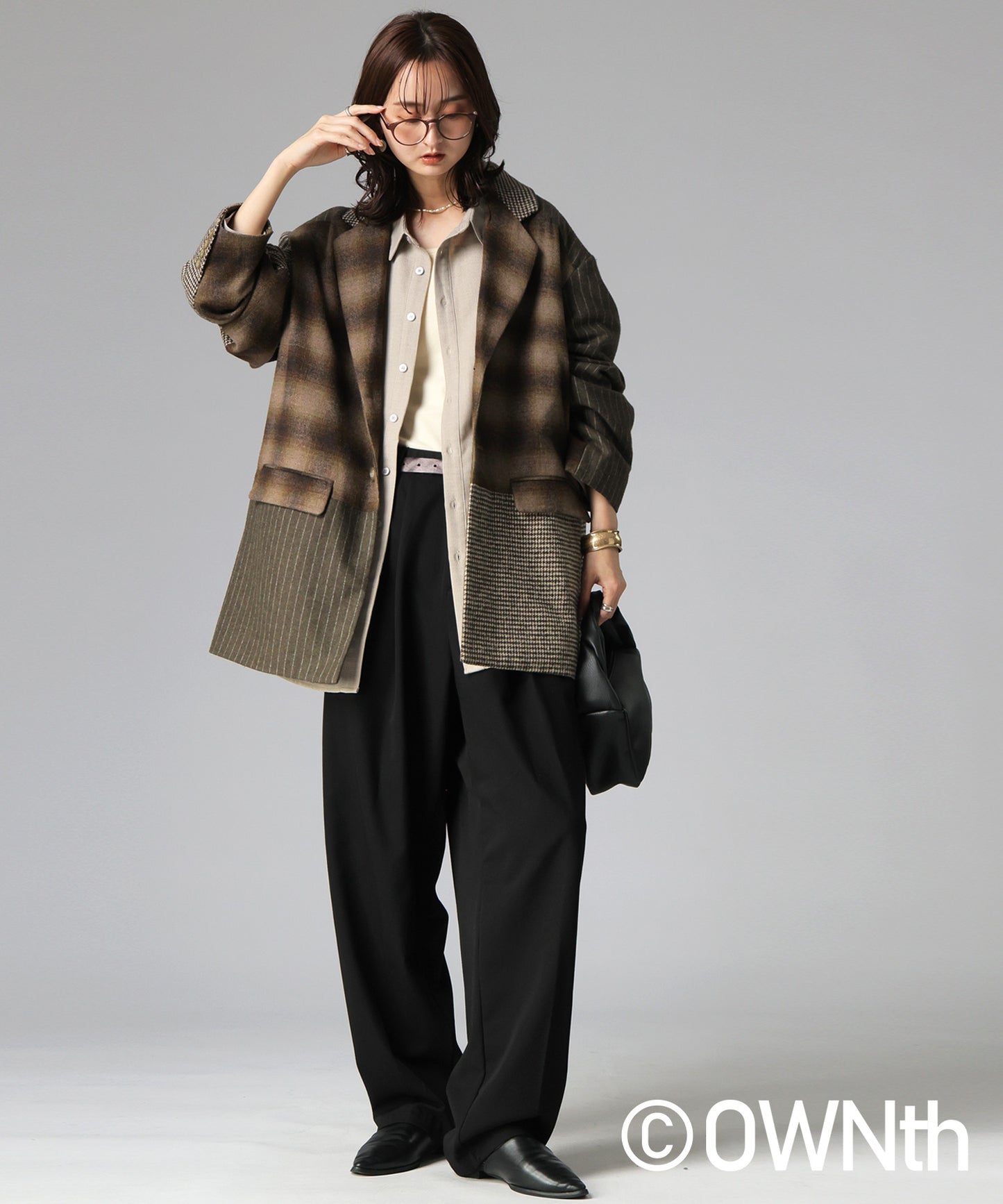 OWNth Two-Pleat Wide Pants Ladies