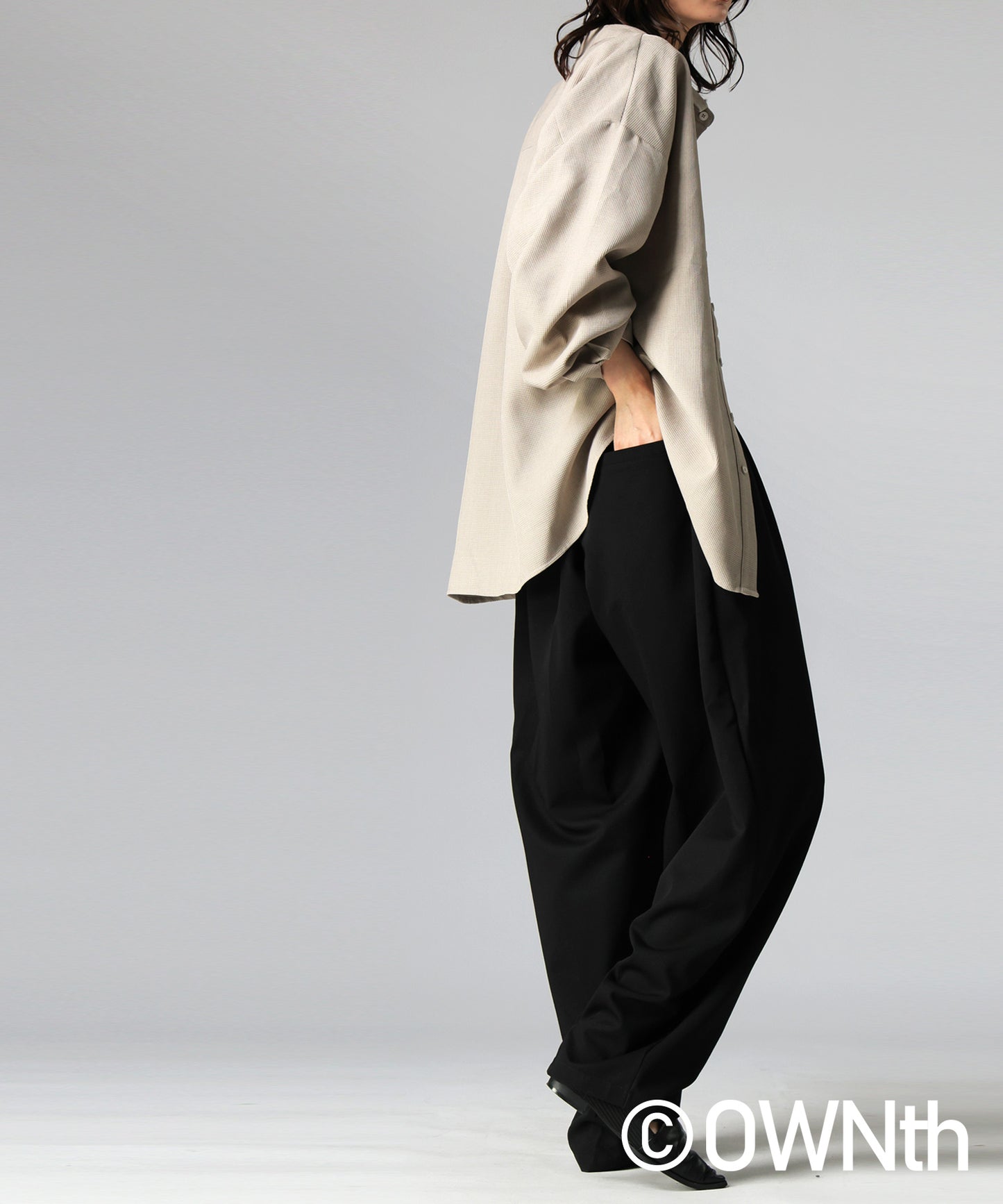 OWNth Two-Pleat Wide Pants Ladies