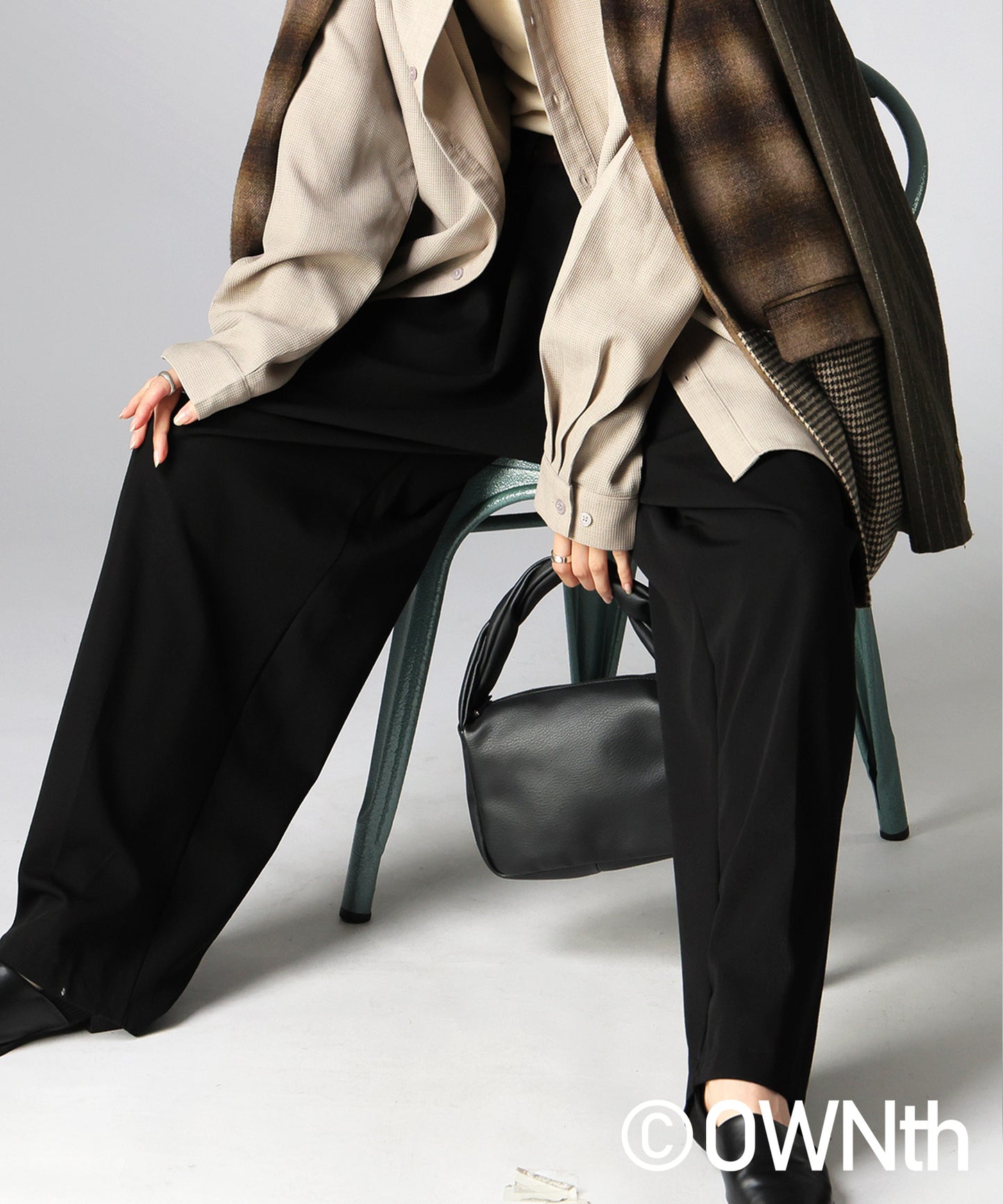 OWNth Two-Pleat Wide Pants Ladies