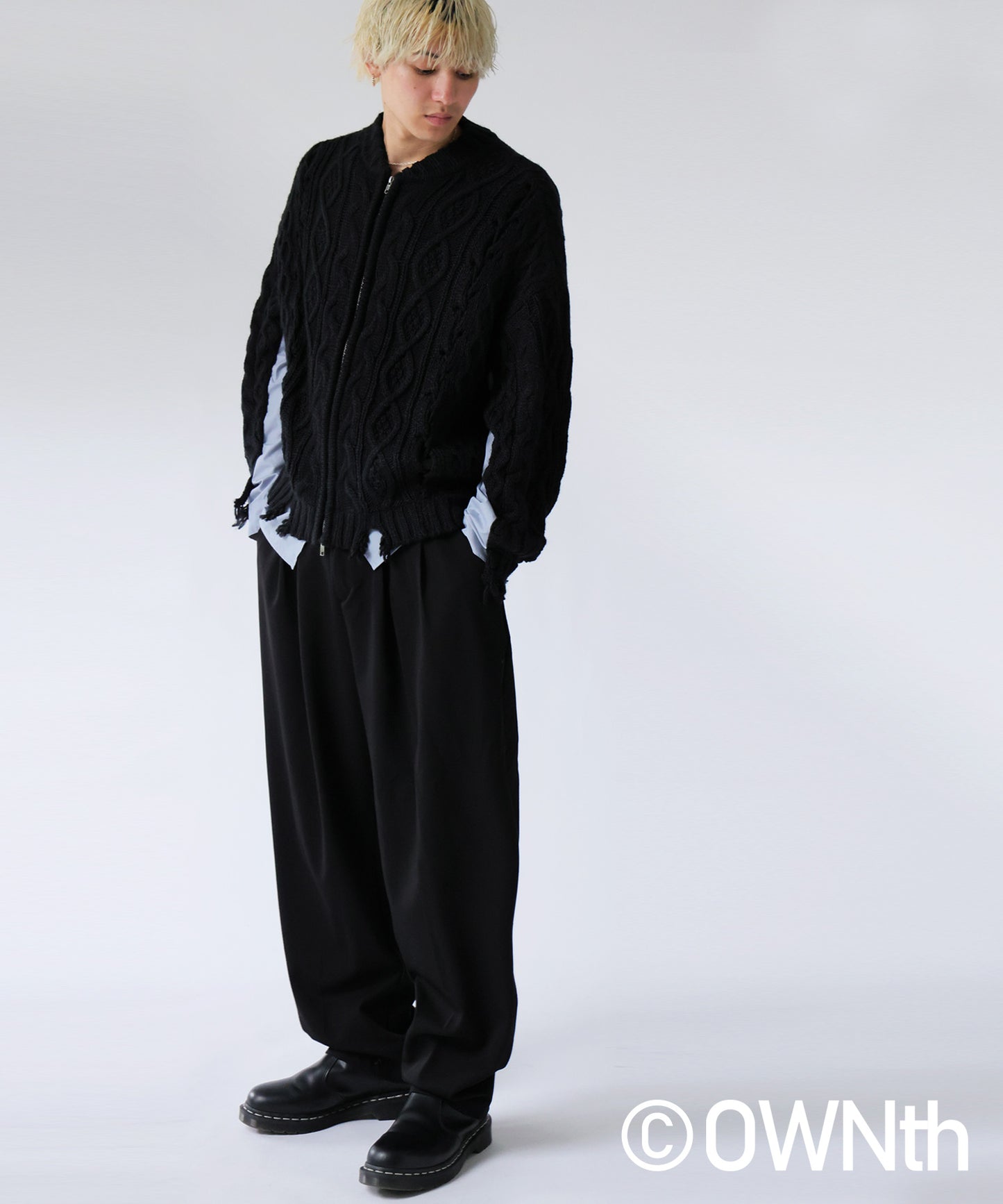OWNth Two-Pleat Wide Pants Men's