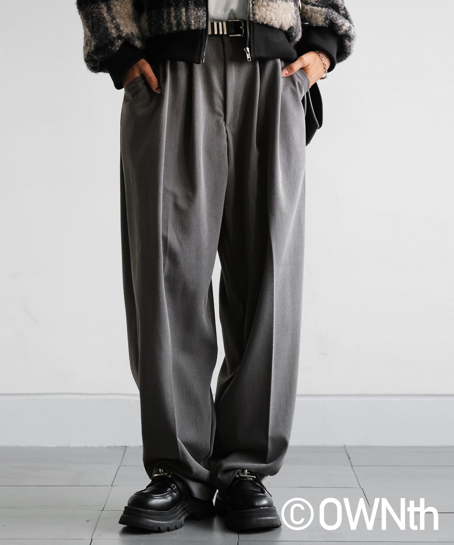 OWNth Two-Pleat Wide Pants Ladies