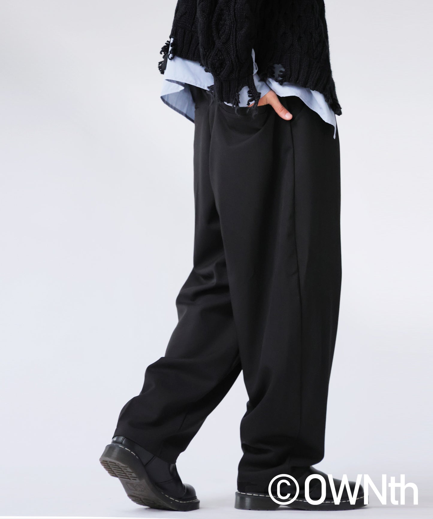 OWNth Two-Pleat Wide Pants Men's