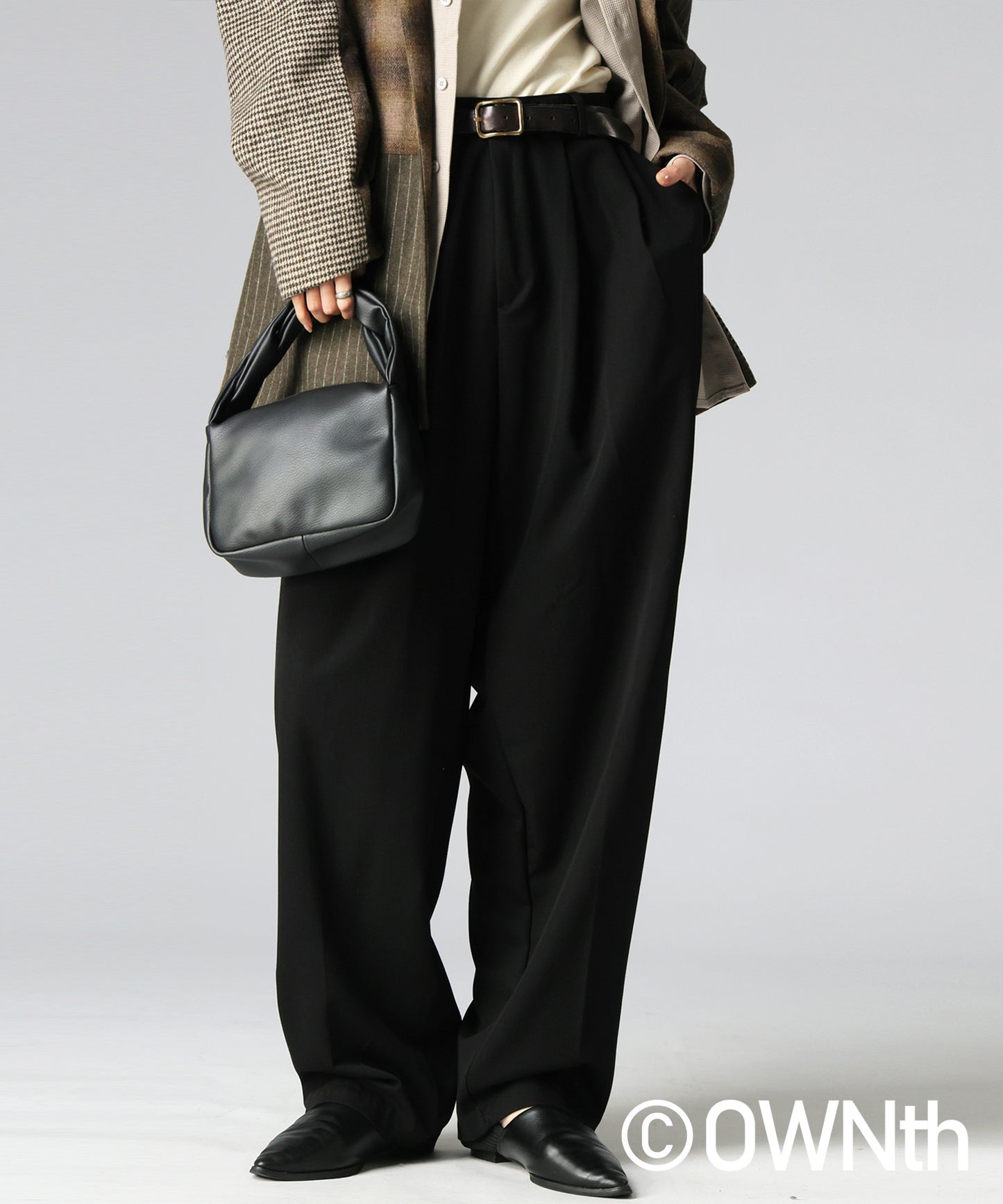 OWNth Two-Pleat Wide Pants Ladies