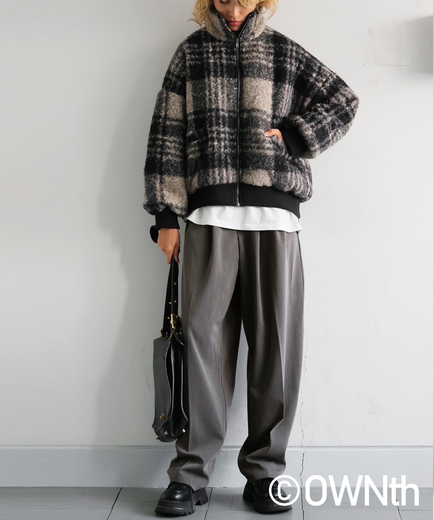 OWNth Two-Pleat Wide Pants Ladies