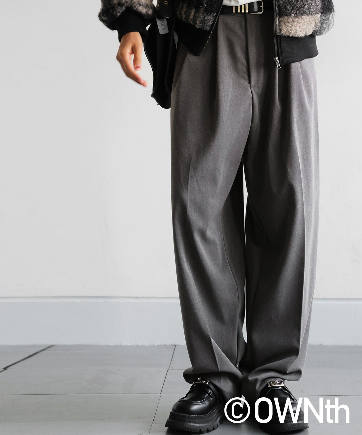 OWNth Two-Pleat Wide Pants Ladies