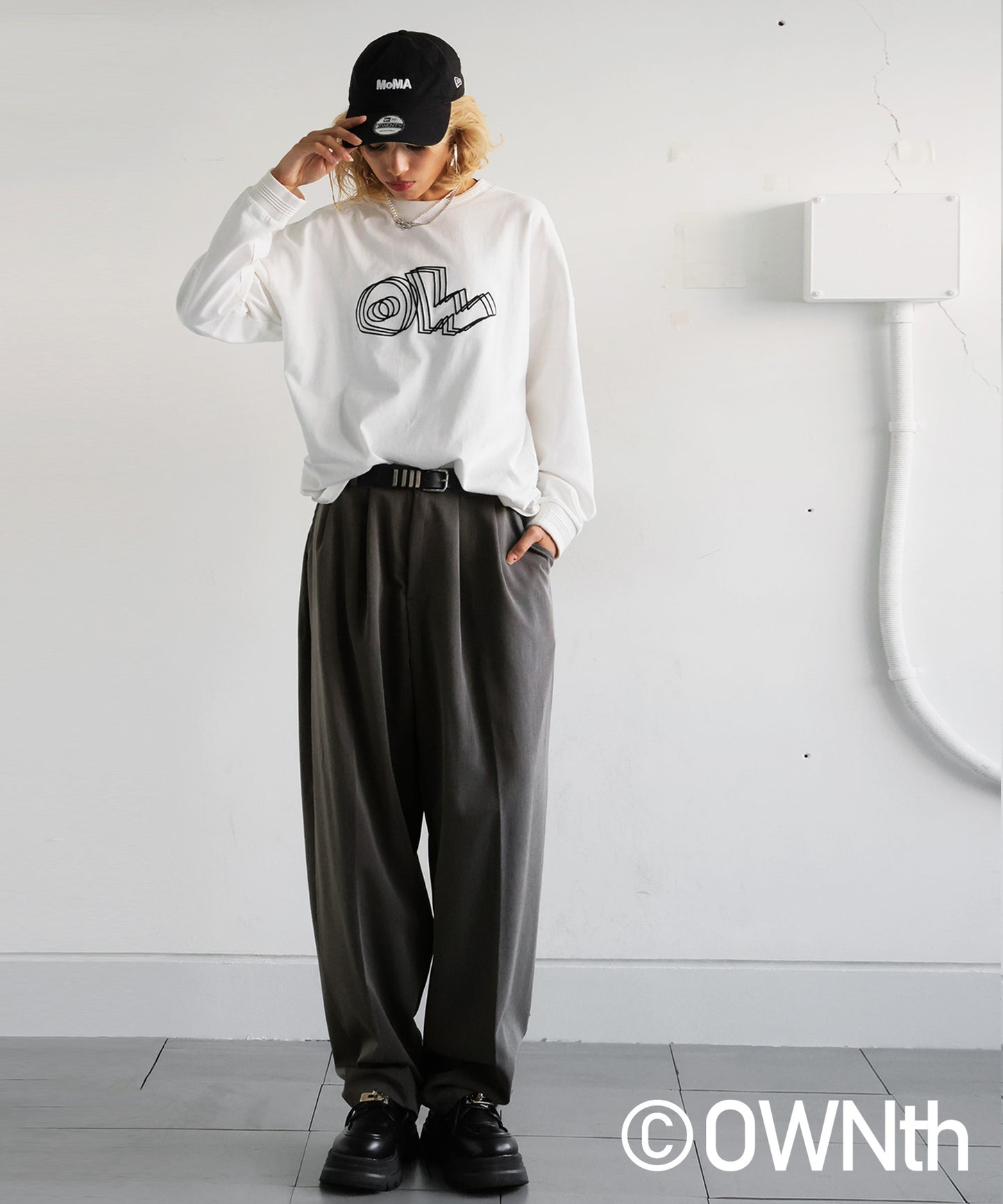 OWNth Two-Pleat Wide Pants Ladies