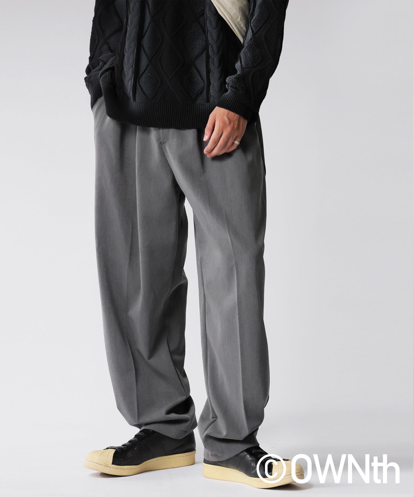 OWNth Two-Pleat Wide Pants Men's