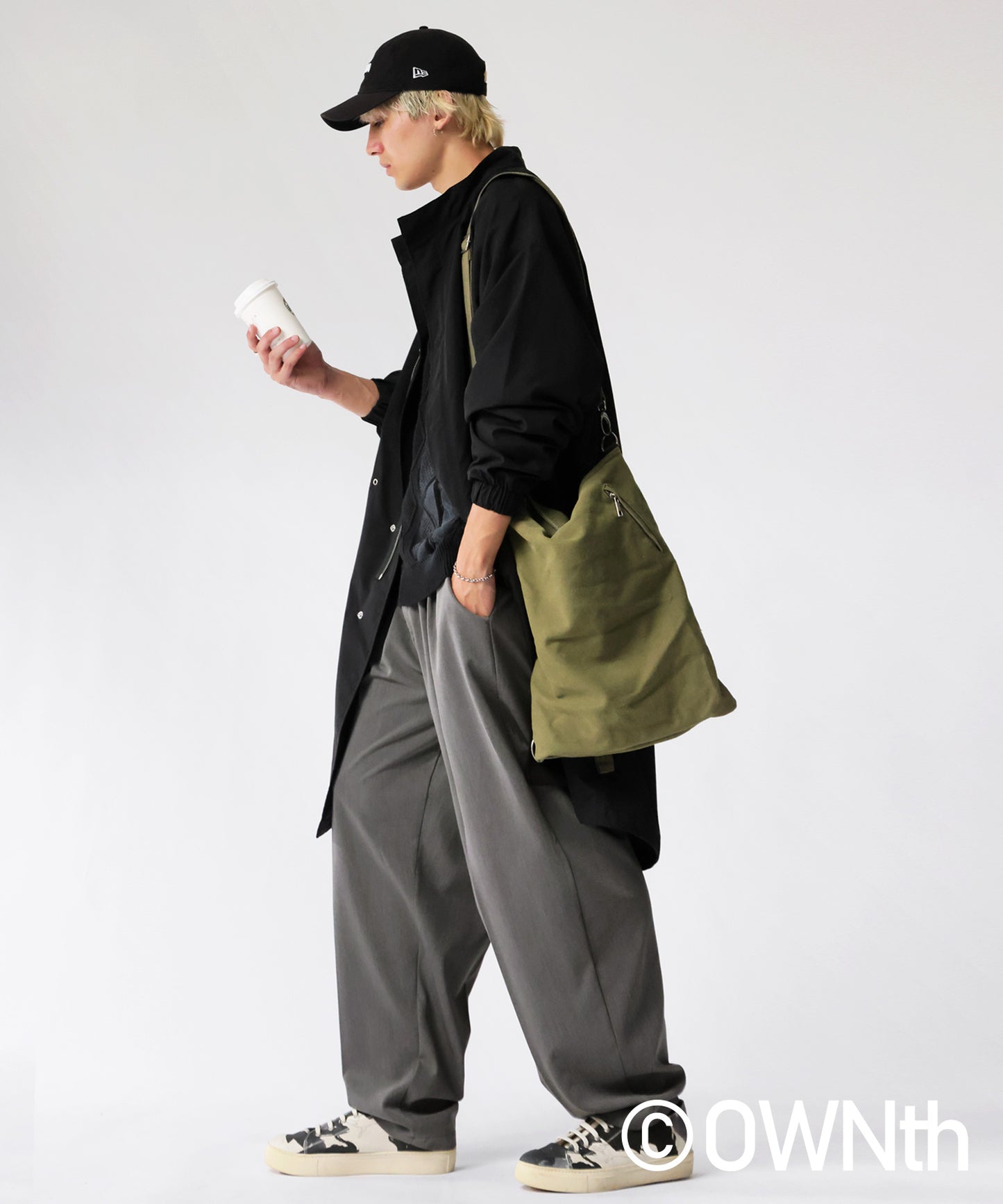 OWNth Two-Pleat Wide Pants Men's