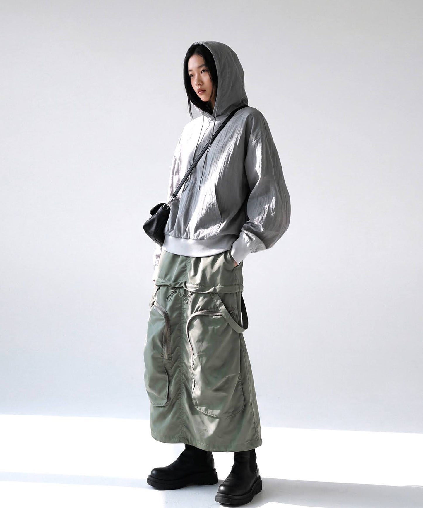 OWNth Sheer Hoodie Top Ladies