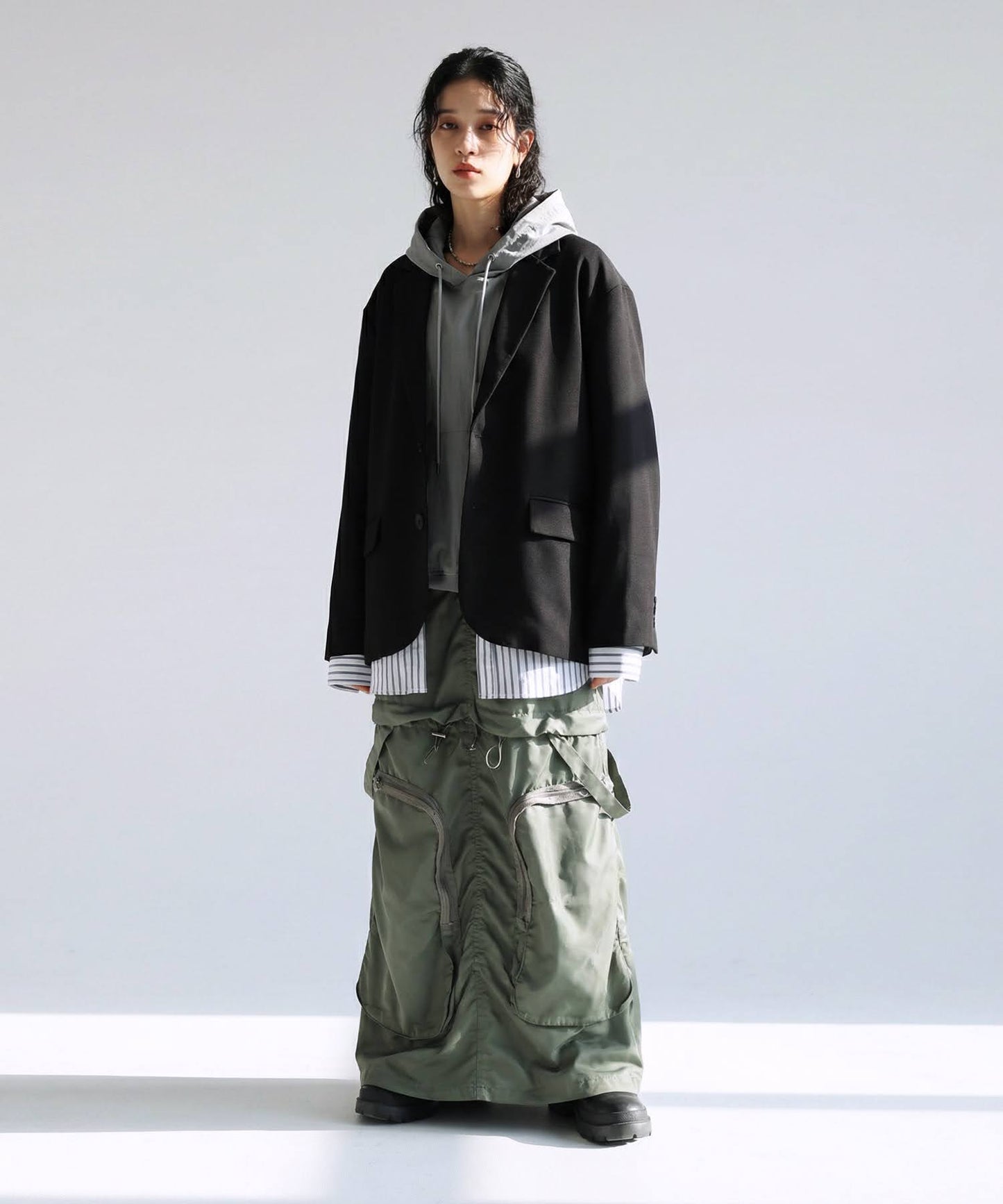 OWNth Sheer Hoodie Top Ladies
