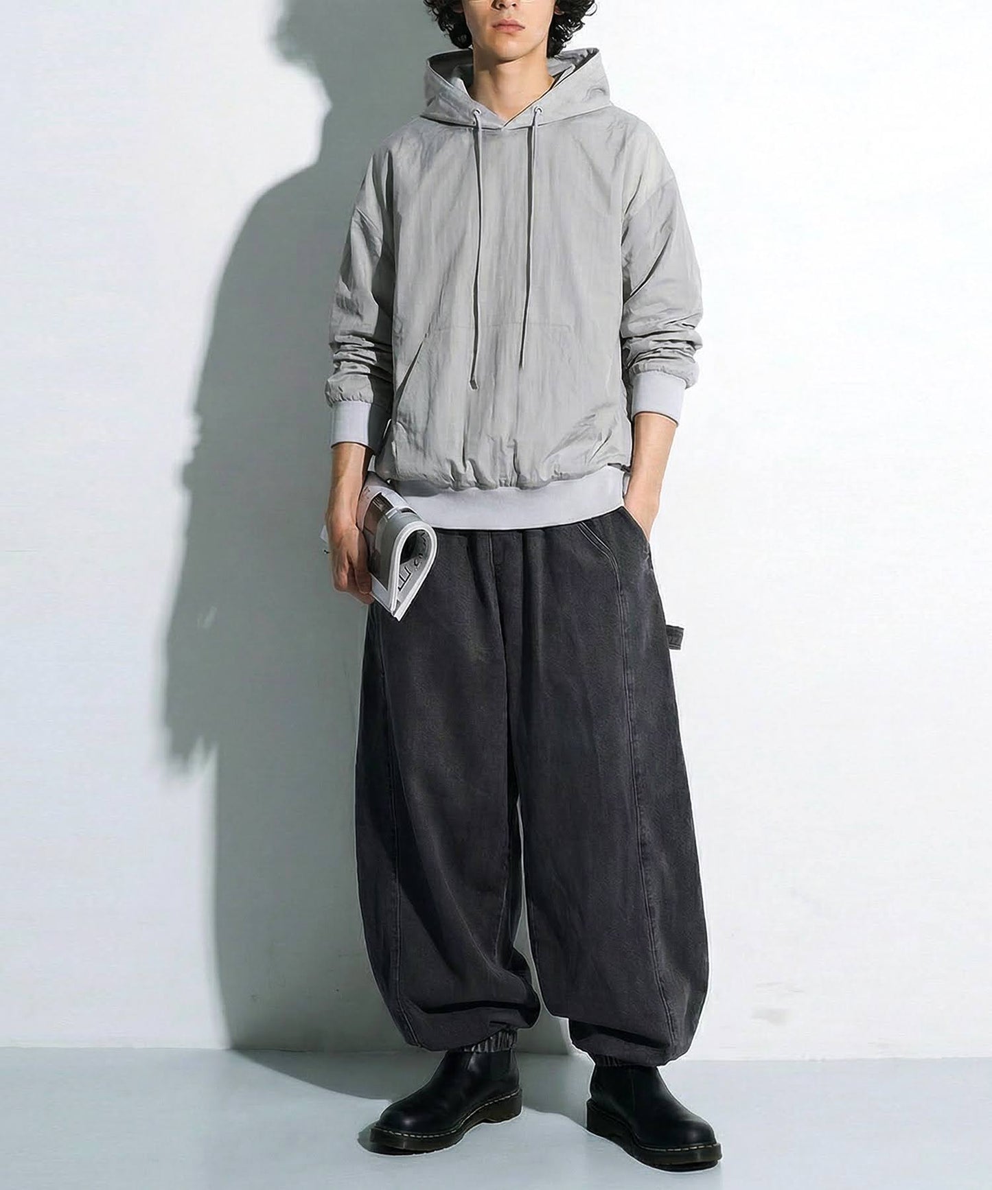 Sheer Hoodie Top Men's