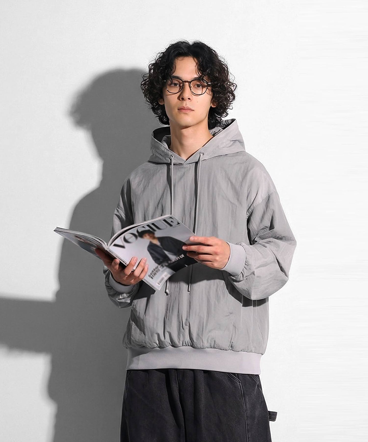 Sheer Hoodie Top Men's