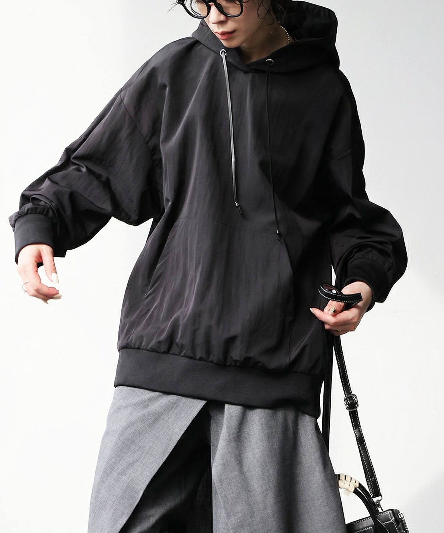 OWNth Sheer Hoodie Top Ladies