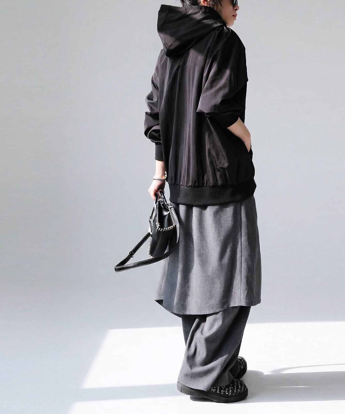 OWNth Sheer Hoodie Top Ladies