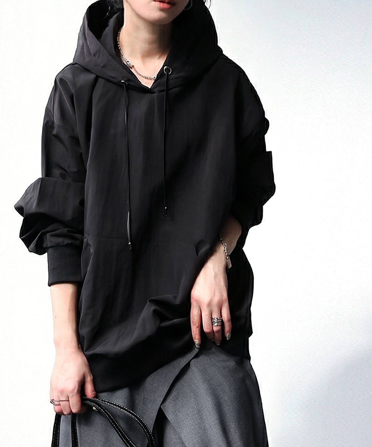 OWNth Sheer Hoodie Top Ladies