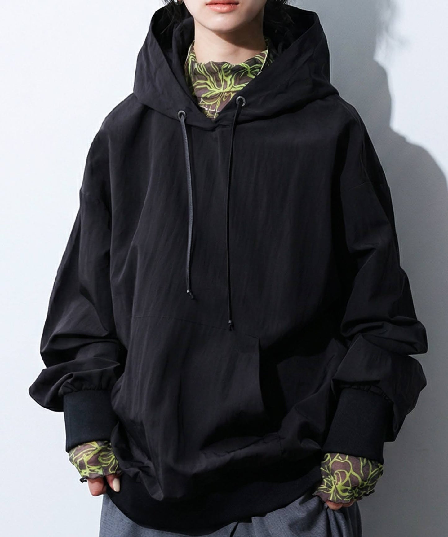 OWNth Sheer Hoodie Top Ladies