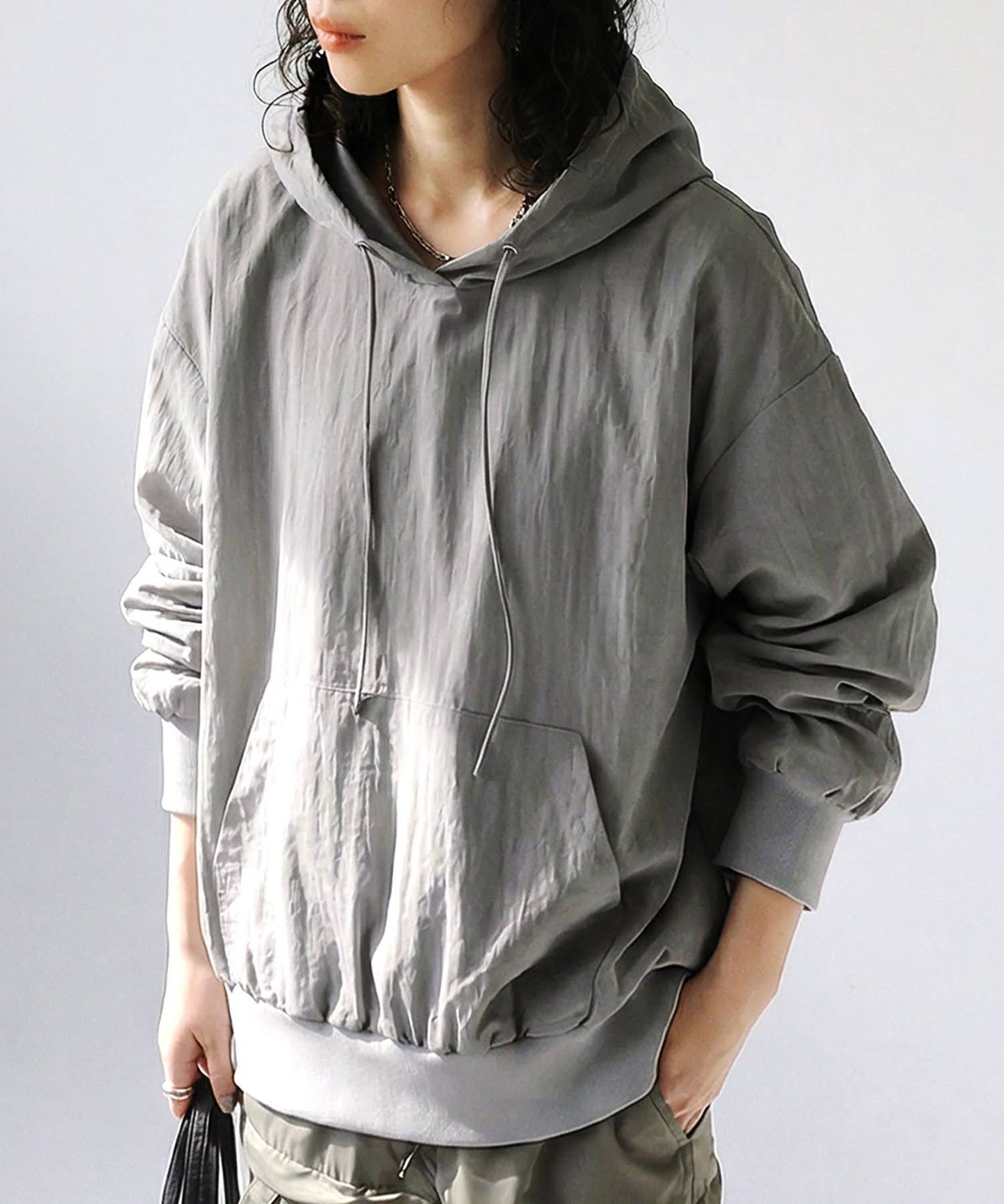 OWNth Sheer Hoodie Top Ladies