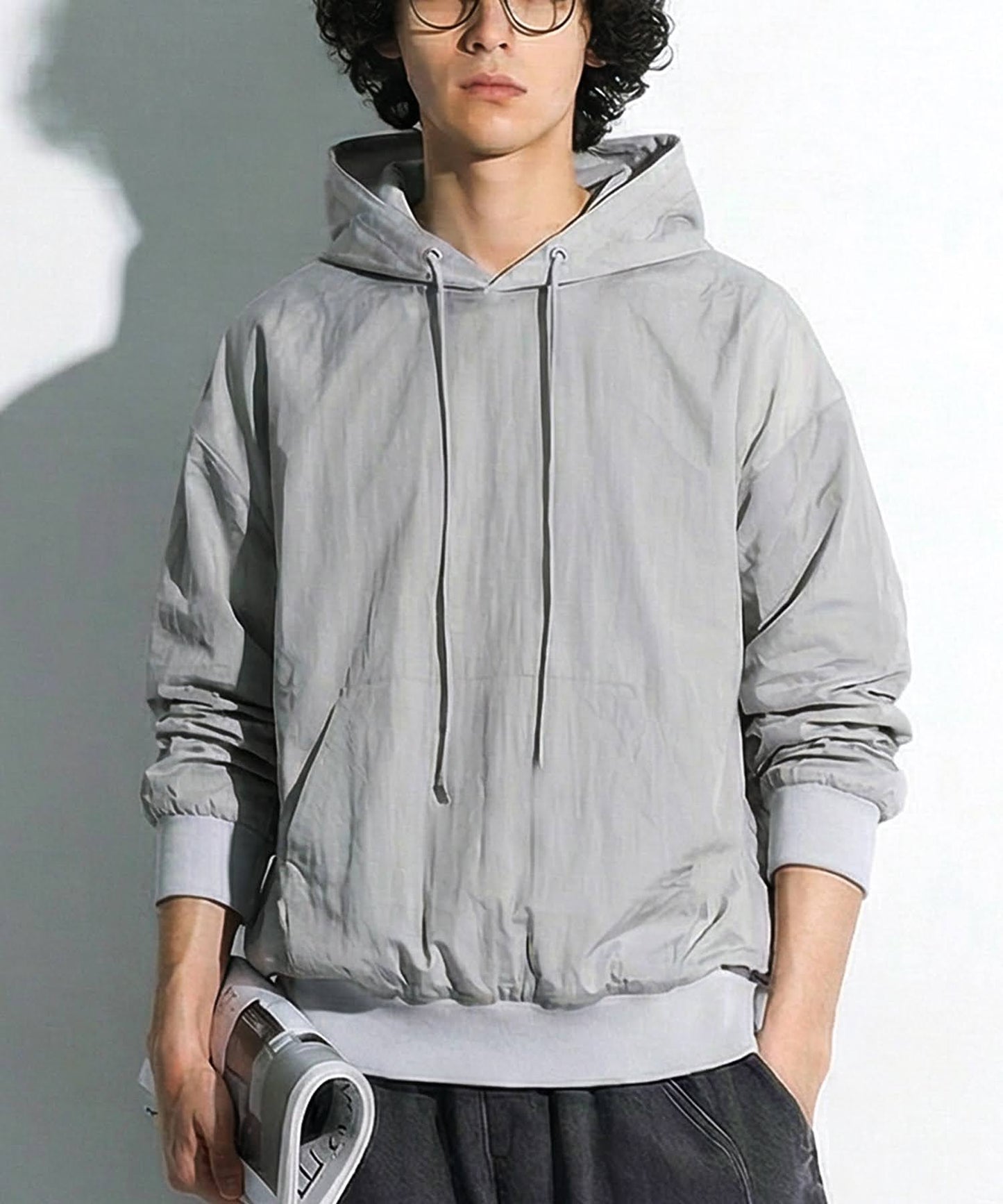Sheer Hoodie Top Men's
