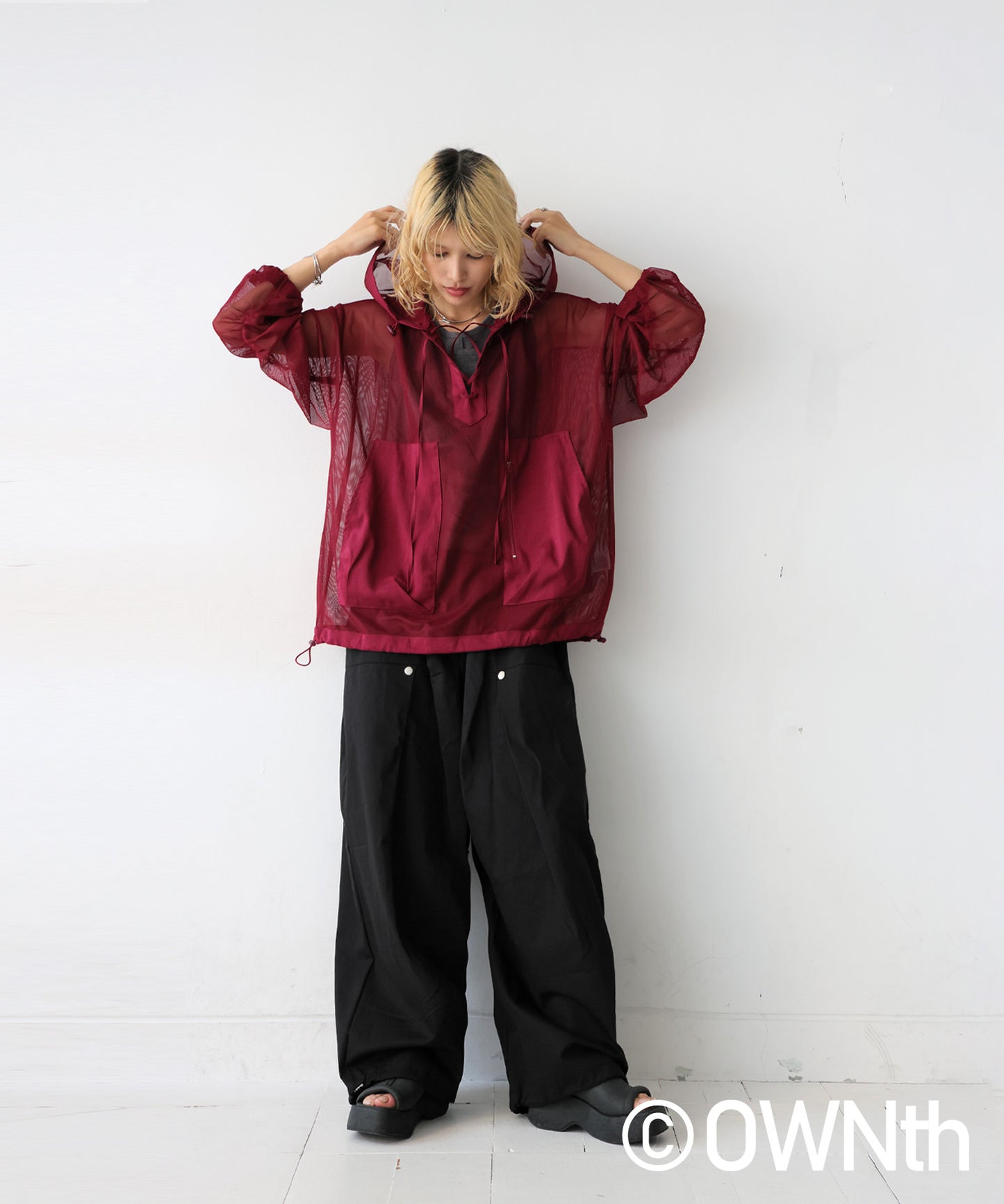 OWNth Ladies Tucked Circus Pants With Drawstring Hem Design
