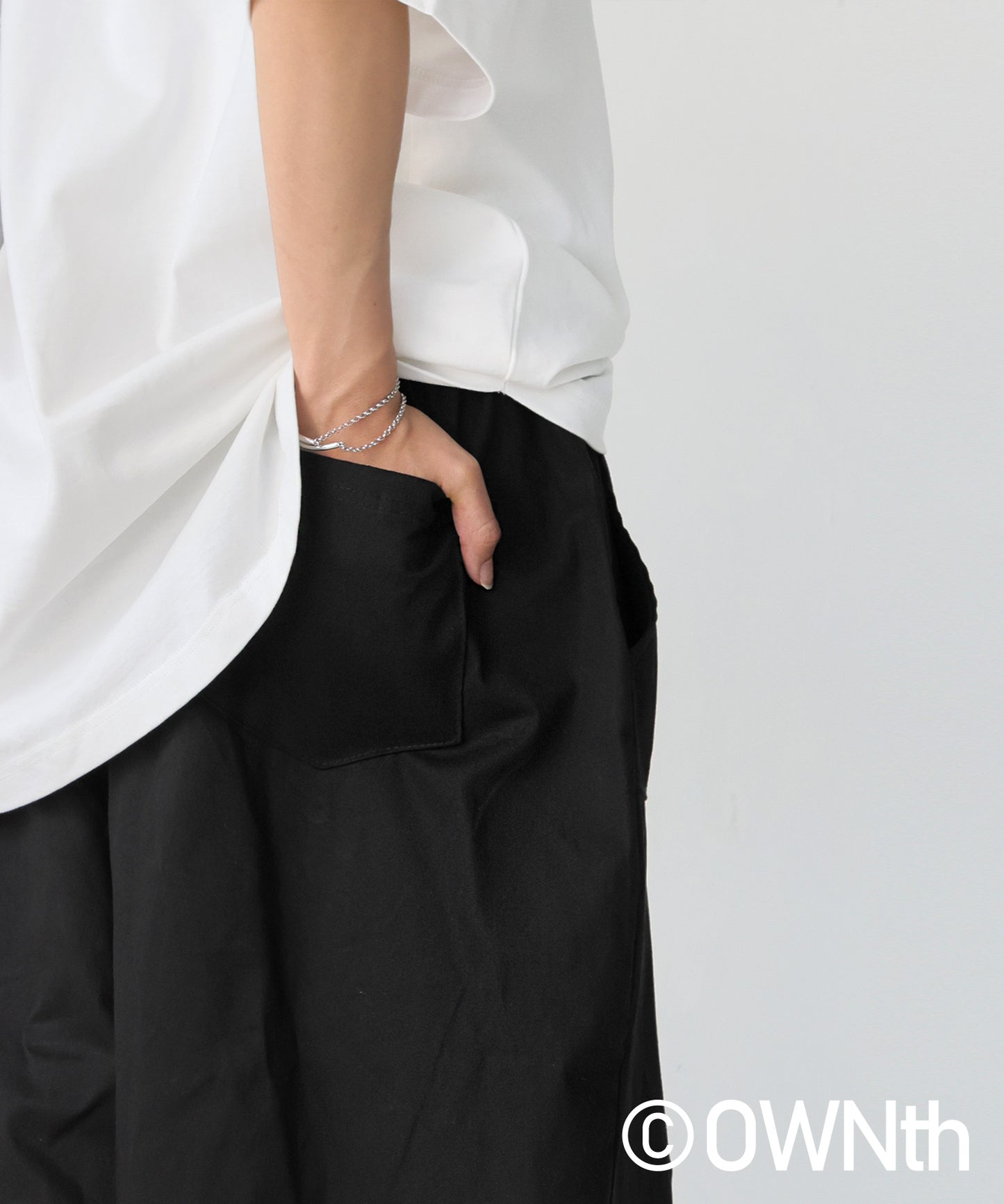 OWNth Ladies Tucked Circus Pants With Drawstring Hem Design