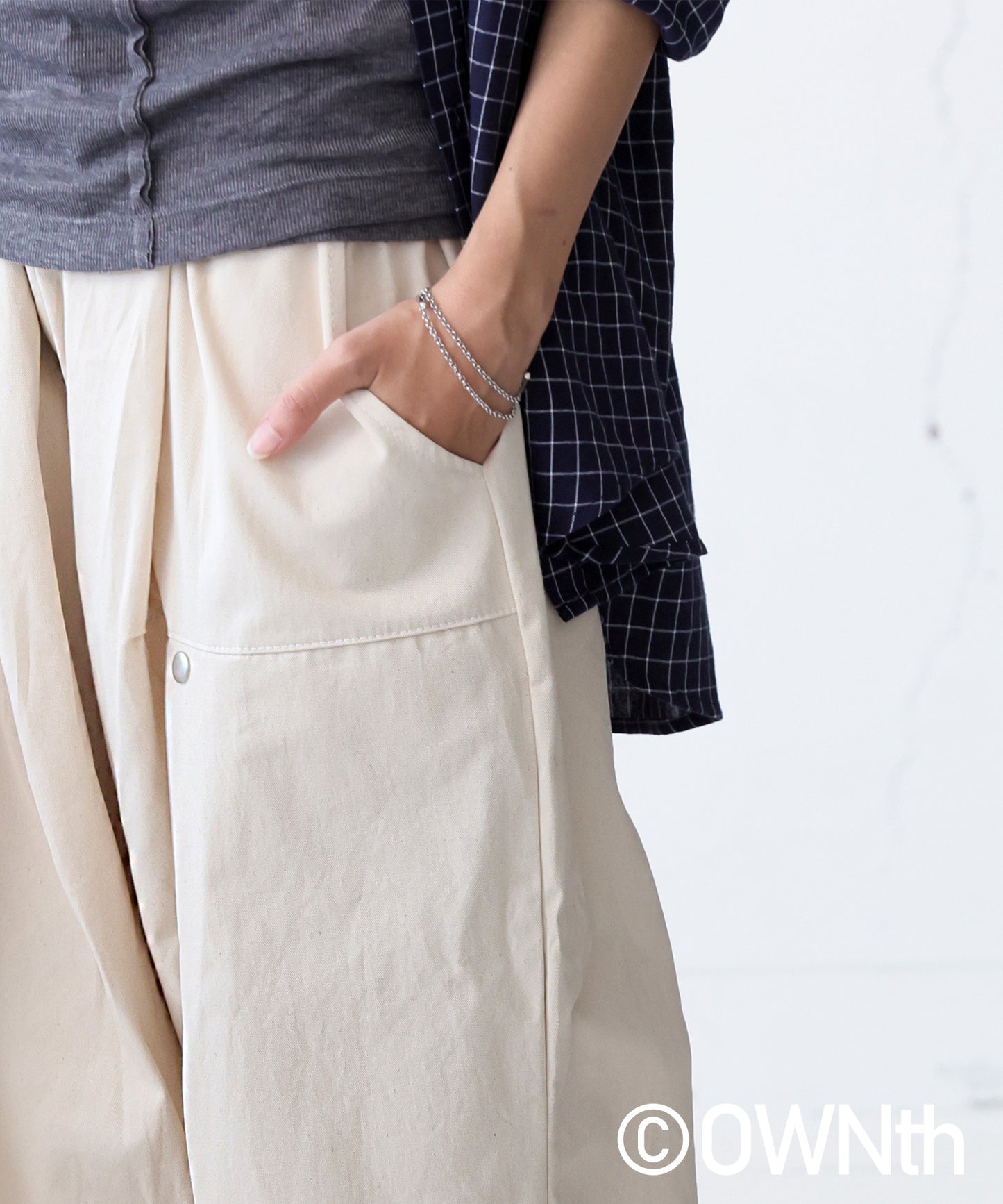 OWNth Ladies Tucked Circus Pants With Drawstring Hem Design