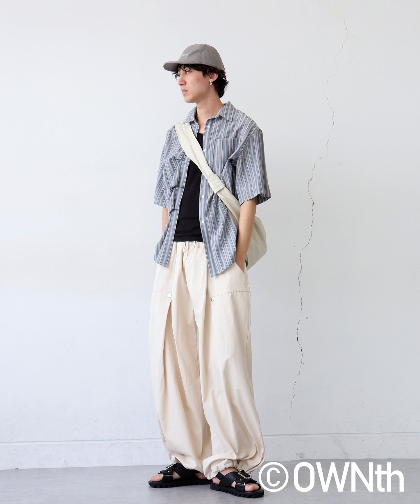 OWNth Ladies Tucked Circus Pants With Drawstring Hem Design