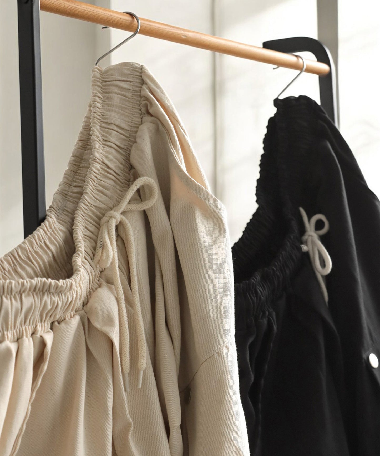 OWNth Ladies Tucked Circus Pants With Drawstring Hem Design