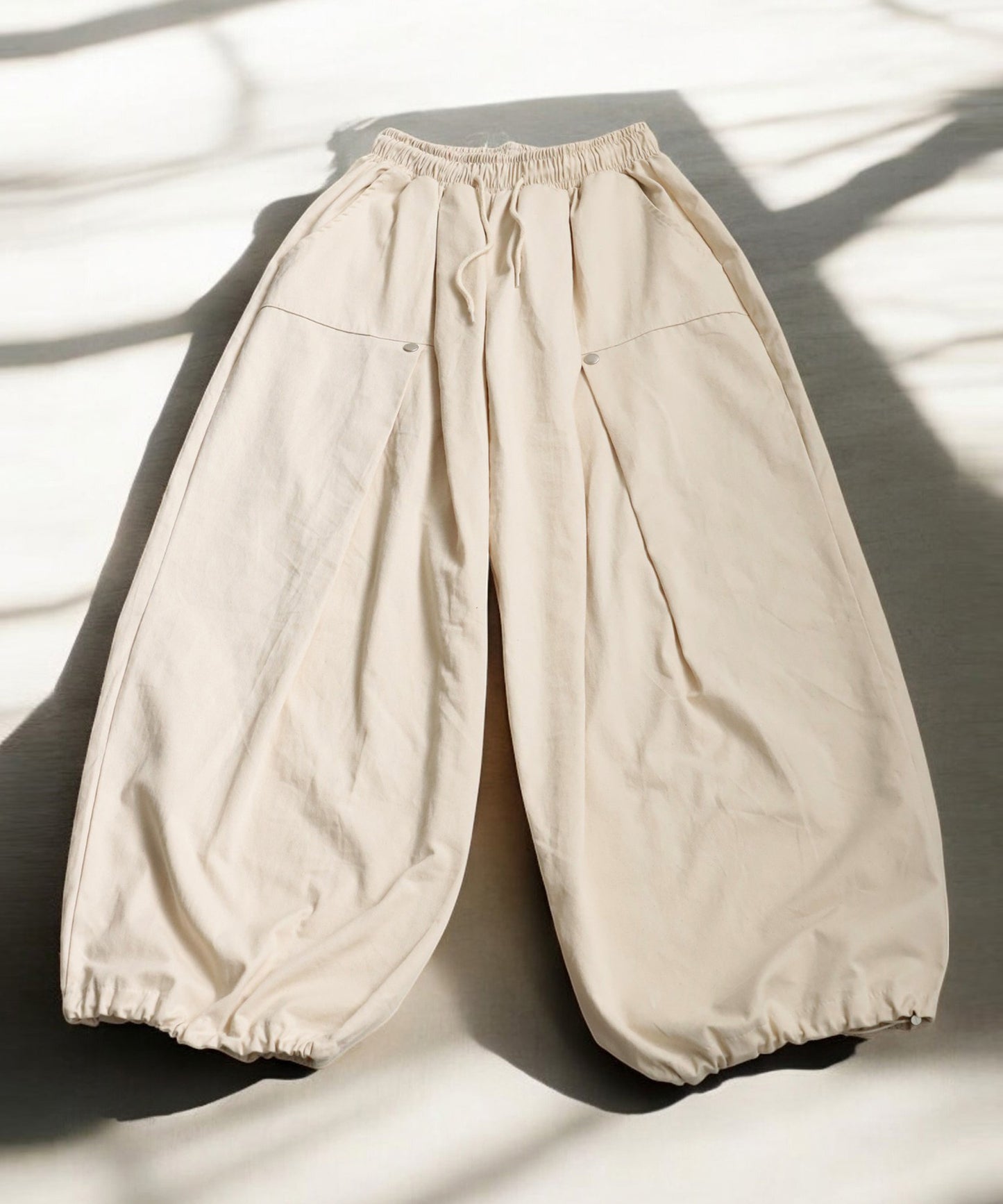 OWNth Ladies Tucked Circus Pants With Drawstring Hem Design