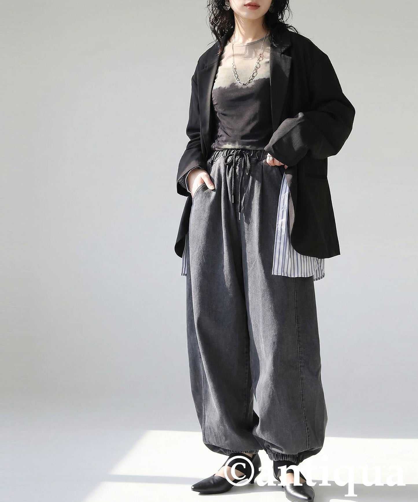 Denim Balloon Pants Ladies