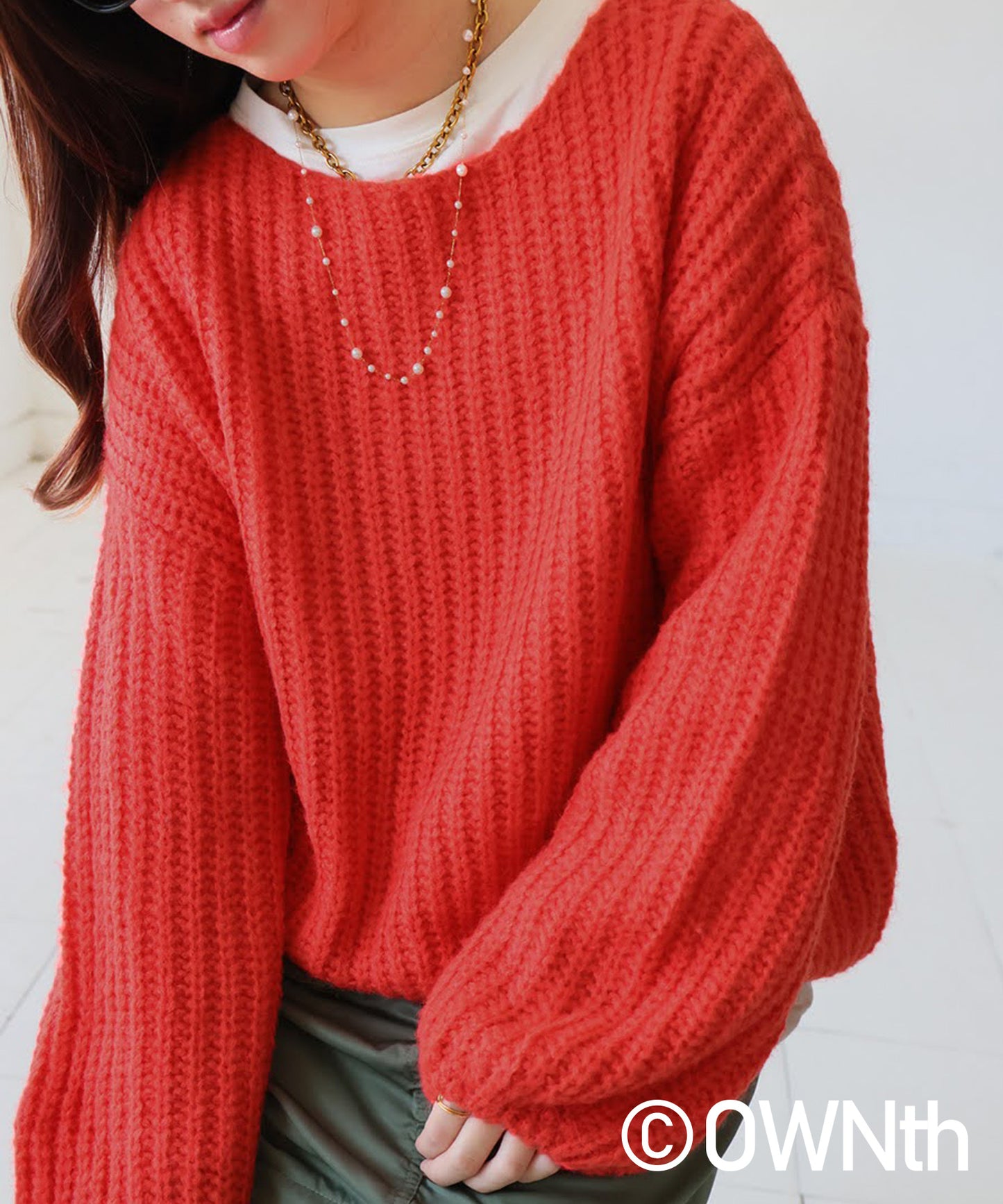 OWNth Ribbed Knit Top Ladies