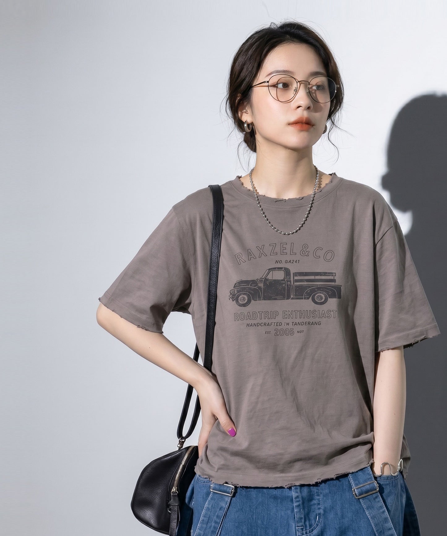 OWNth Vintage Print Distressed 100% Cotton T-Shirt Unisex