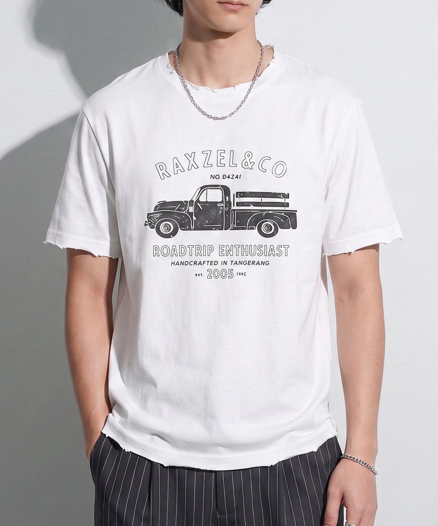 OWNth Vintage Print Distressed 100% Cotton T-Shirt Unisex