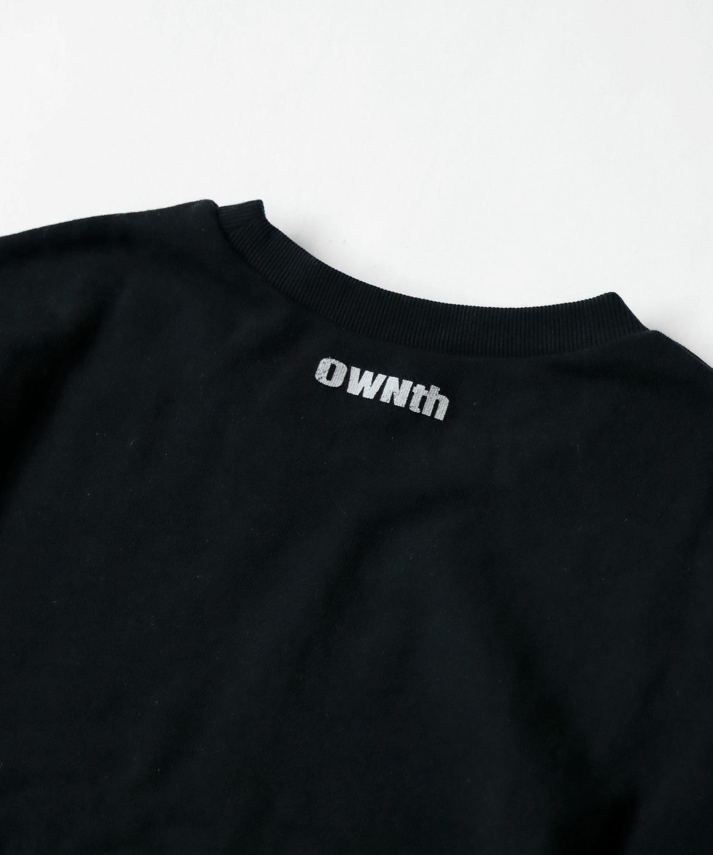 "Fishing Club Ownth" Crack Print Over Crew Neck Pullover Unisex