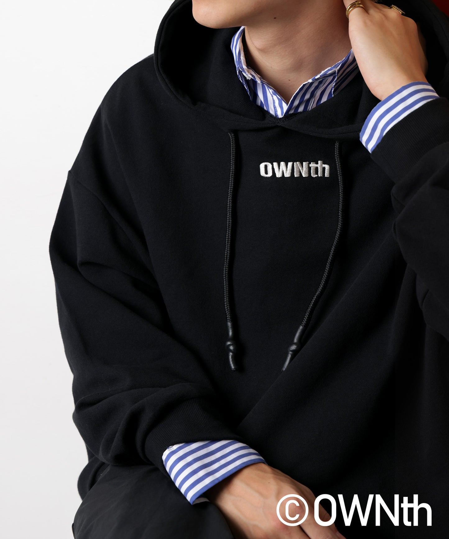 Shrink Chip Code Design "OWNth" Logo Hoodie Unisex