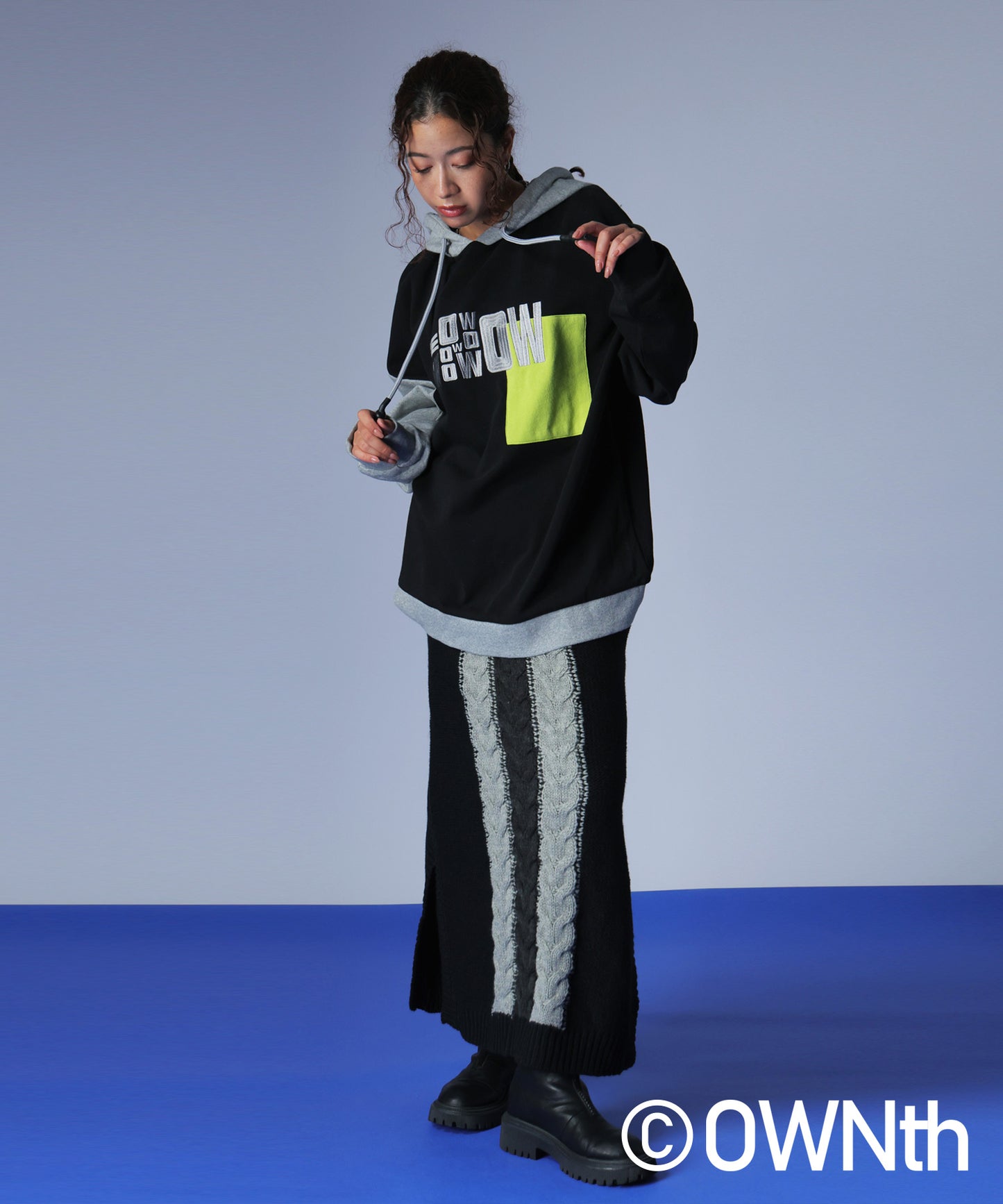 Switching Logo Hoodie Tops Unisex