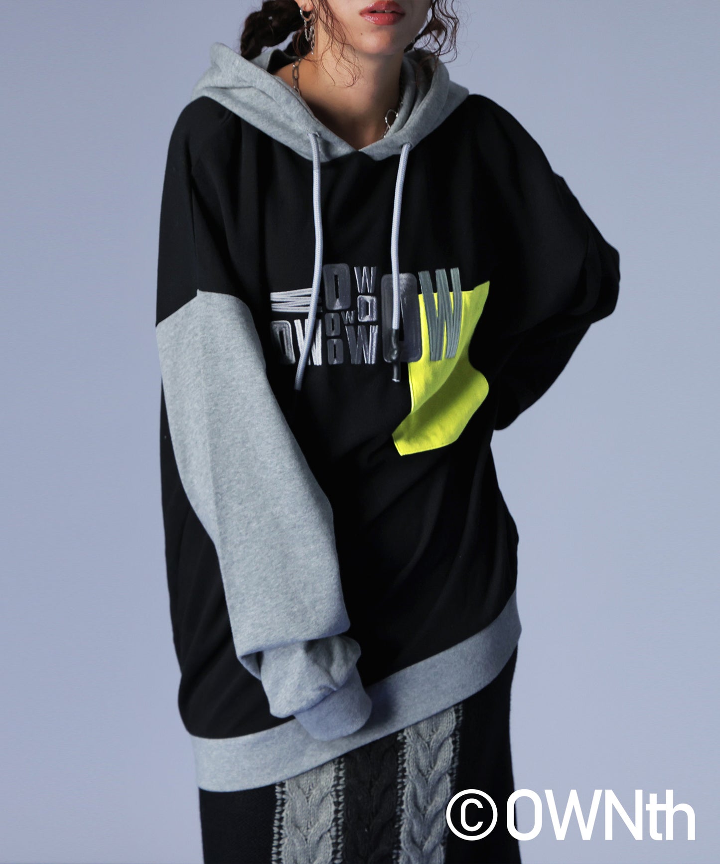 Switching Logo Hoodie Tops Unisex