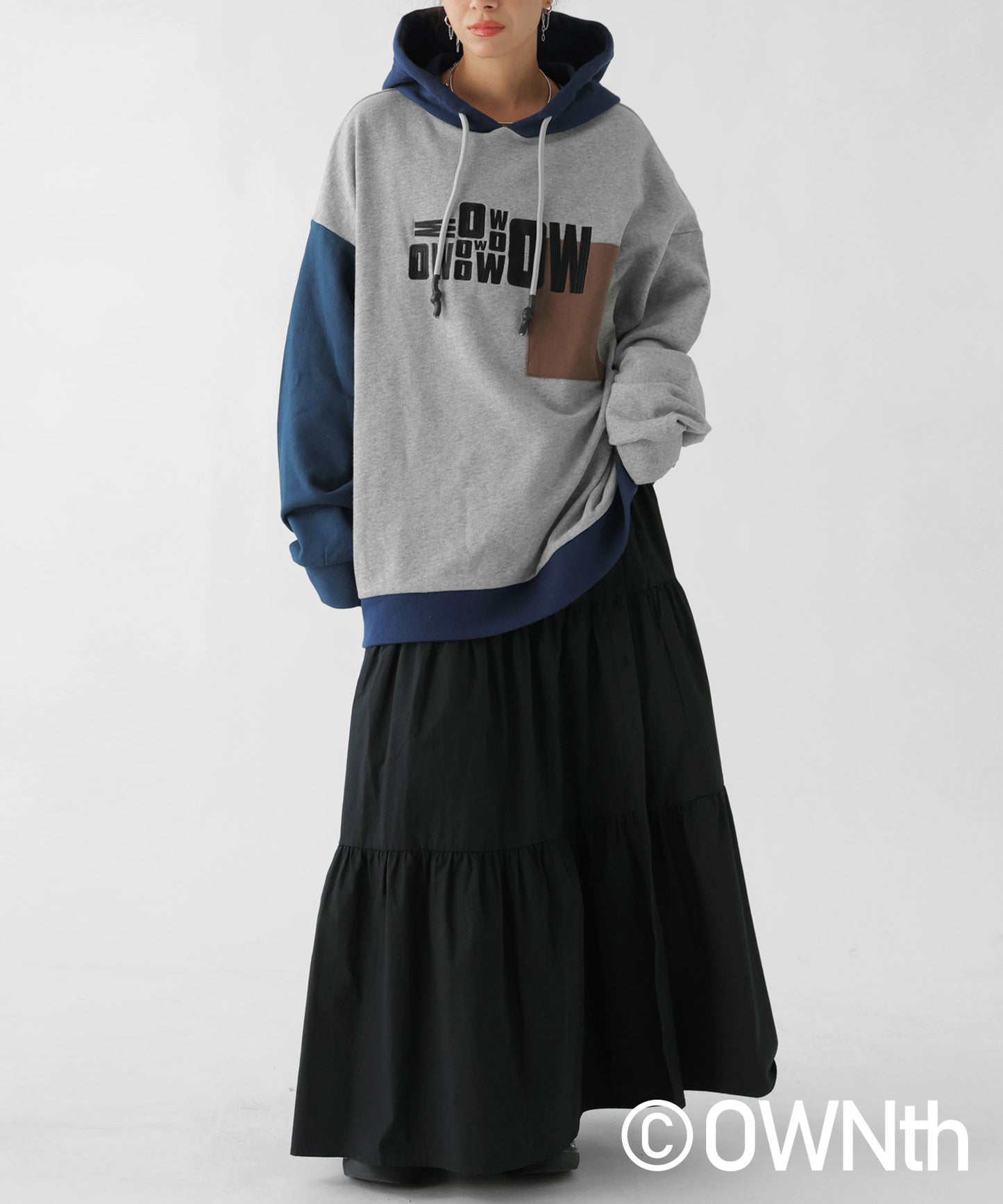 Switching Logo Hoodie Tops Unisex