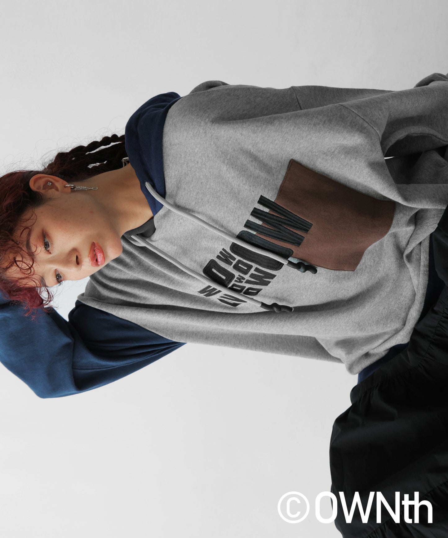 Switching Logo Hoodie Tops Unisex